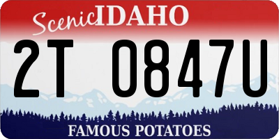 ID license plate 2T0847U