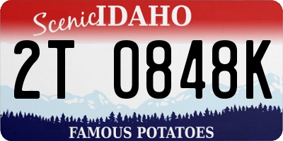 ID license plate 2T0848K