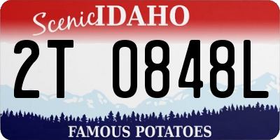 ID license plate 2T0848L