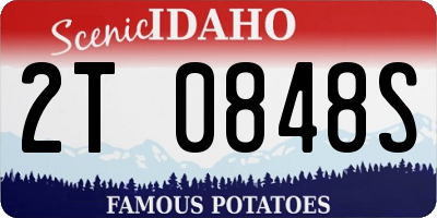 ID license plate 2T0848S