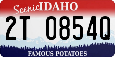 ID license plate 2T0854Q