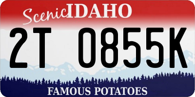ID license plate 2T0855K