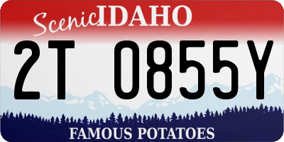 ID license plate 2T0855Y