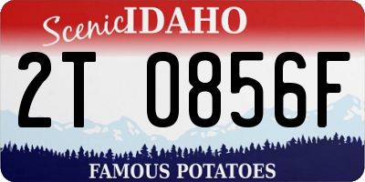 ID license plate 2T0856F