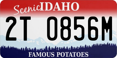ID license plate 2T0856M
