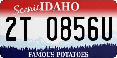 ID license plate 2T0856U
