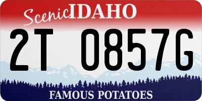 ID license plate 2T0857G