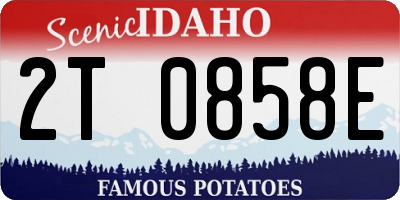 ID license plate 2T0858E