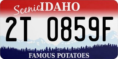 ID license plate 2T0859F