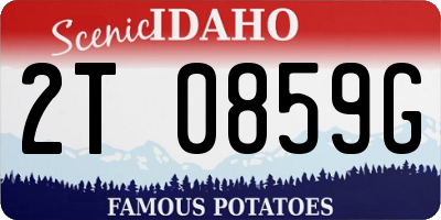 ID license plate 2T0859G