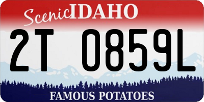 ID license plate 2T0859L