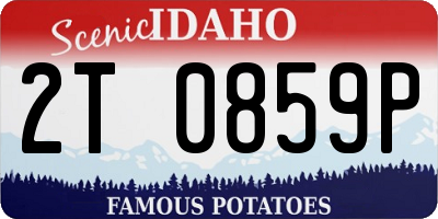 ID license plate 2T0859P