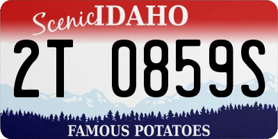 ID license plate 2T0859S