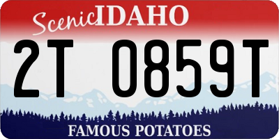 ID license plate 2T0859T