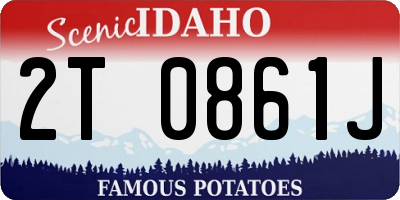 ID license plate 2T0861J