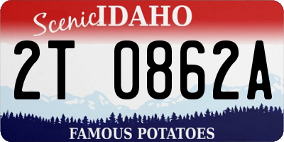 ID license plate 2T0862A