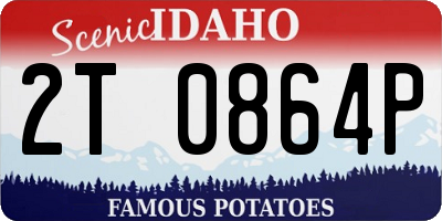 ID license plate 2T0864P