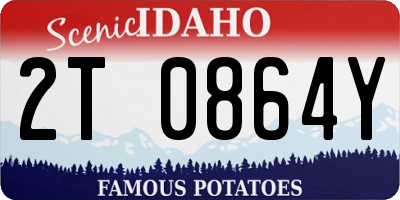 ID license plate 2T0864Y