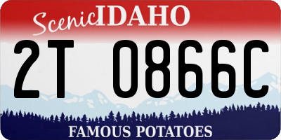 ID license plate 2T0866C
