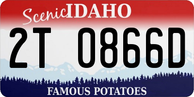 ID license plate 2T0866D