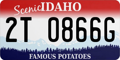 ID license plate 2T0866G