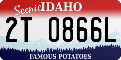 ID license plate 2T0866L