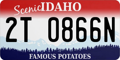 ID license plate 2T0866N