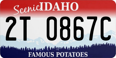 ID license plate 2T0867C