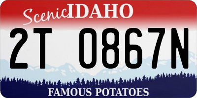 ID license plate 2T0867N