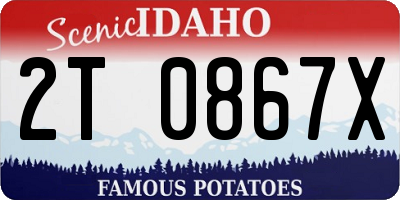 ID license plate 2T0867X
