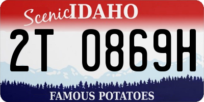 ID license plate 2T0869H