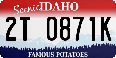 ID license plate 2T0871K
