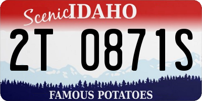 ID license plate 2T0871S