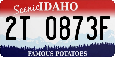 ID license plate 2T0873F