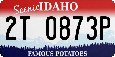 ID license plate 2T0873P