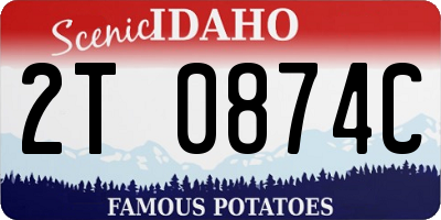 ID license plate 2T0874C