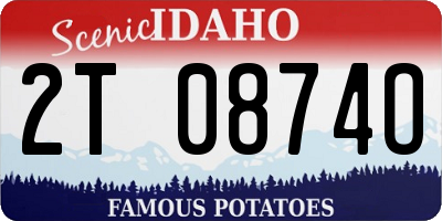 ID license plate 2T0874O