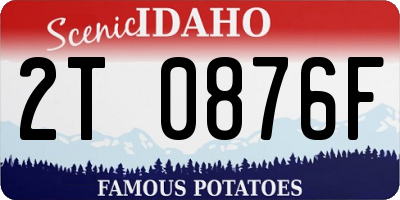 ID license plate 2T0876F