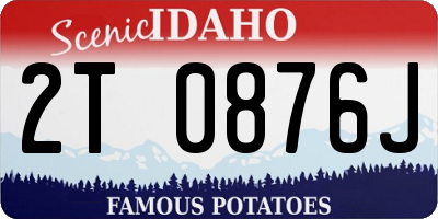 ID license plate 2T0876J