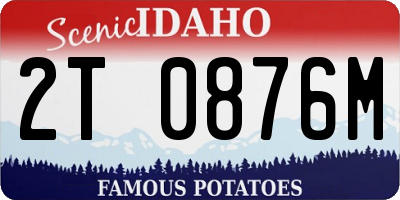 ID license plate 2T0876M