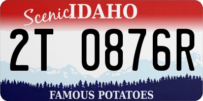 ID license plate 2T0876R