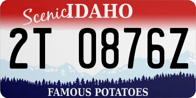 ID license plate 2T0876Z