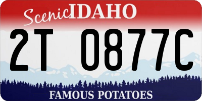ID license plate 2T0877C