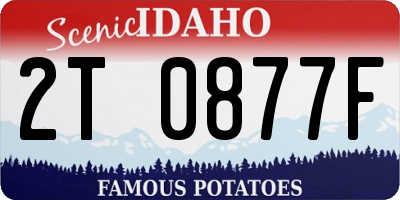 ID license plate 2T0877F