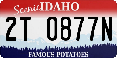 ID license plate 2T0877N