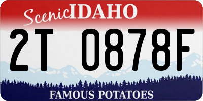 ID license plate 2T0878F
