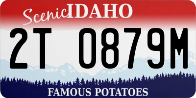 ID license plate 2T0879M