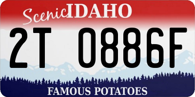 ID license plate 2T0886F