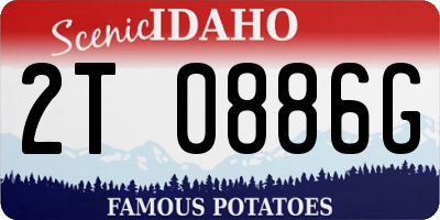 ID license plate 2T0886G