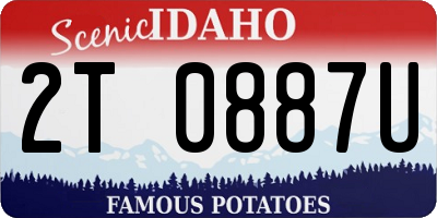 ID license plate 2T0887U